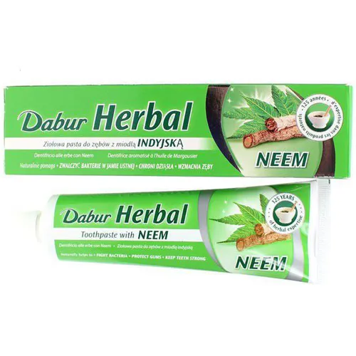 Dabur Neem Toothpaste (Ajurwedyjska ziołowa pasta do zębów z neem bez fluoru) - 2