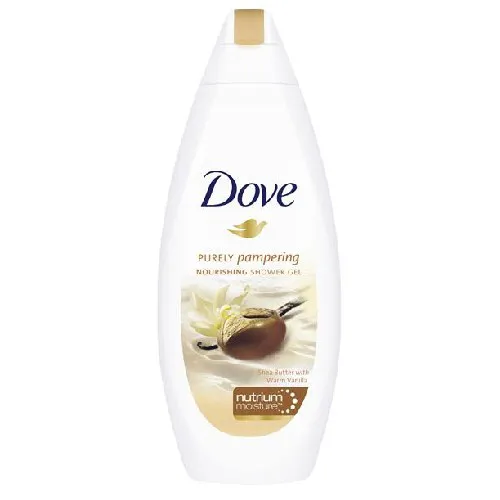 Dove Purely Pampering Shea Butter & Warm Vanilla, Shower Gel (Rozpieszczający żel pod prysznic) (stara wersja)