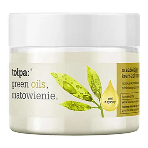 Tołpa Green Oils, Matowienie, Orzeźwiający krem - żel matujący (stara wersja)