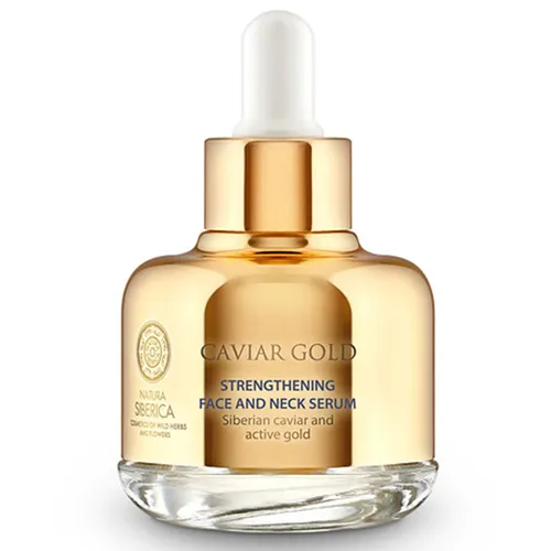Natura Siberica Caviar Gold, Strengthening Face ad Neck Serum (Wzmacniajace serum na twarz i szyję)