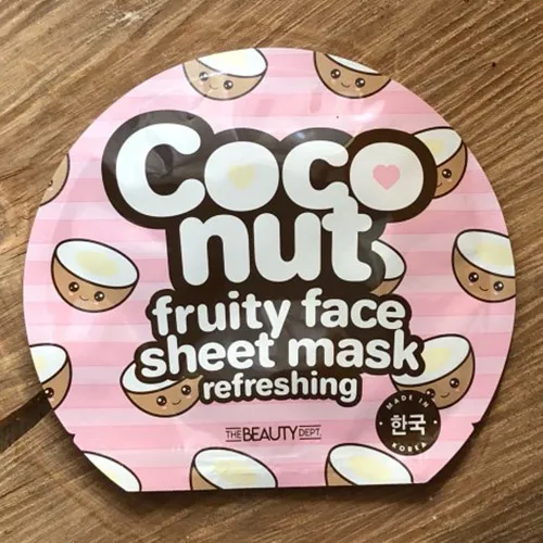 The Beauty Dept. Coconut Fruity Face Sheet Mask Refreshing (Odświeżająca maska w płachcie z kokosem)