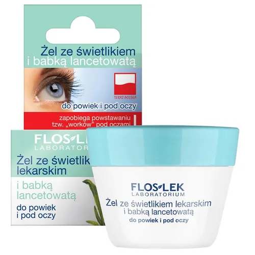 Floslek Żel do powiek i pod oczy ze świetlikiem i babką lancetowatą (nowa wersja)