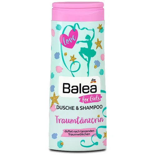 Balea For Girls, Traumtanzerin, Dusche & Shampoo (Żel i szampon 2 w 1 dla dzieci 'Tancerka')