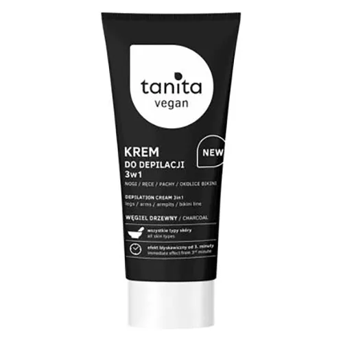 Tanita Vegan, Krem do depilacji 3w1 `Węgiel drzewny`