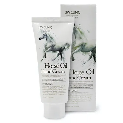 3W Clinic Horse Oil Hand Cream (Nawilżający krem do rąk z olejem końskim)