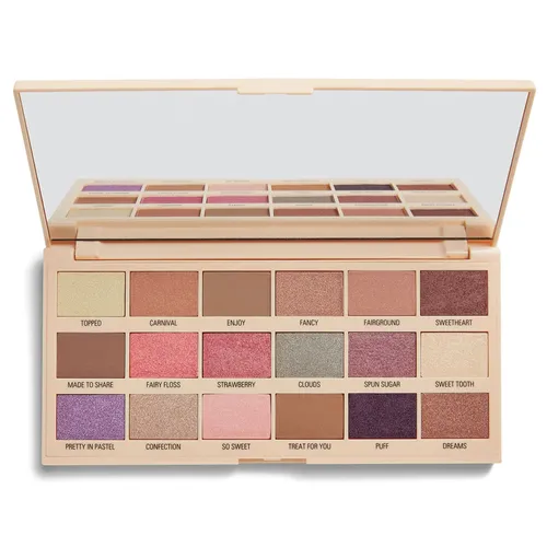 I Heart Revolution Cotton Candy Chocolate Shadow Palette (Paleta 18 cieni do powiek)