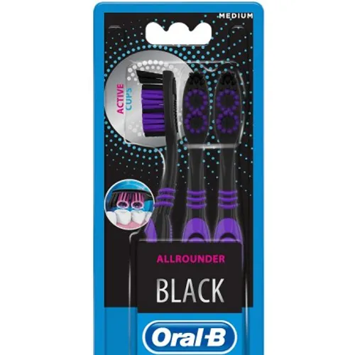 Oral-B Allrounder Black Medium, Szczoteczka do zębów - 2