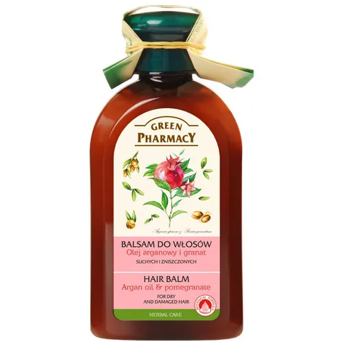 Green Pharmacy Balsam do włosów suchych z olejem arganowym i granatem - 1