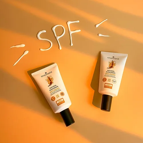 Orientana Natural Sunscreen Anti-ageing Golden Ginseng SPF 50 UVA/UVB Colour Free (Krem do twarzy złoty żeń-szeń SPF 50+) - 4