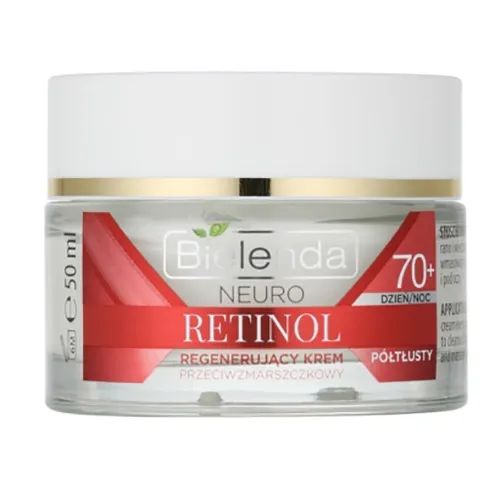 Bielenda Neuro Retinol, Regenerujący krem - koncentrat przeciwzmarszczkowy na dzień i na noc 70+ - 2