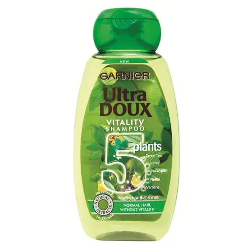Garnier Ultra Doux, Shampooing Vitalité 5 Plantes (Szampon nadający witalność `Siła 5 roślin')