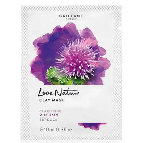 Oriflame Love Nature, Clay Mask Burdock (Oczyszczająca maseczka z łopianem)