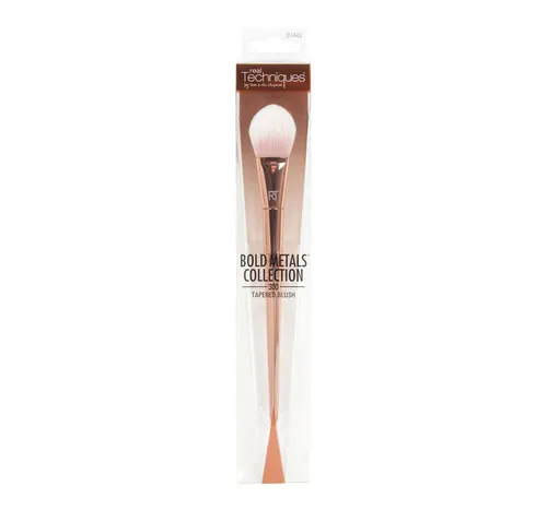 Real Techniques Bold Metals Collection, 300 Tapered Blush Brush (Pędzel do różu i rozświetlacza) - 2