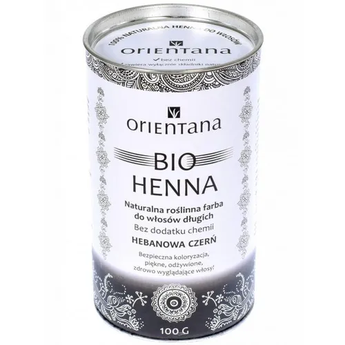 Orientana Bio henna do włosów długich `Hebanowa czerń` - 3