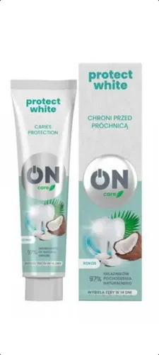 WhiteON On Care,  Łagodnie wybielająca pasta do zębów `Protect White`