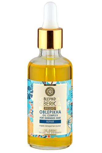 Natura Siberica Oblepikha Siberica Professional, Rokitnikowy kompleks olei do włosów zniszczonych