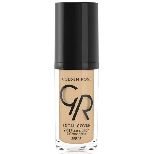 Golden Rose Total Cover, 2 in 1 Foundation & Concealer (Kryjący podkład i korektor 2 w 1)