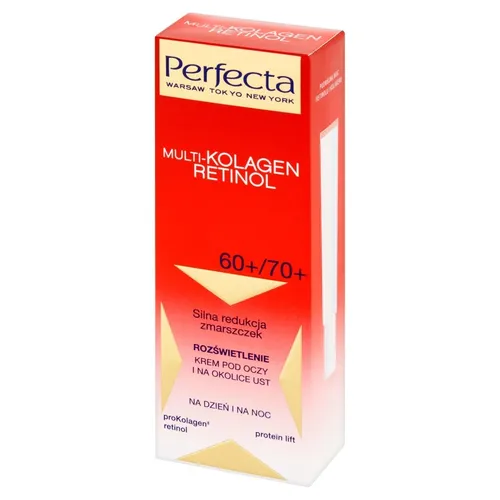 Perfecta Multi Kolagen Retinol, Krem pod oczy i na okolice ust na dzień i na noc 60+/70+