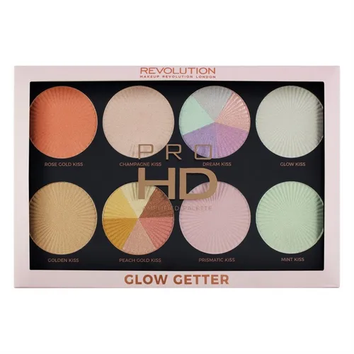 Revolution Beauty (Makeup Revolution) Pro HD, Amplified Palette Glow Getter (Paleta rozświetlaczy)