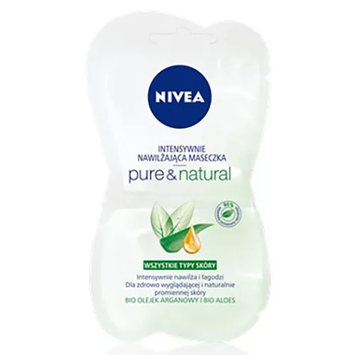 Nivea Pure & Natural, Maseczka intensywnie nawilżająca