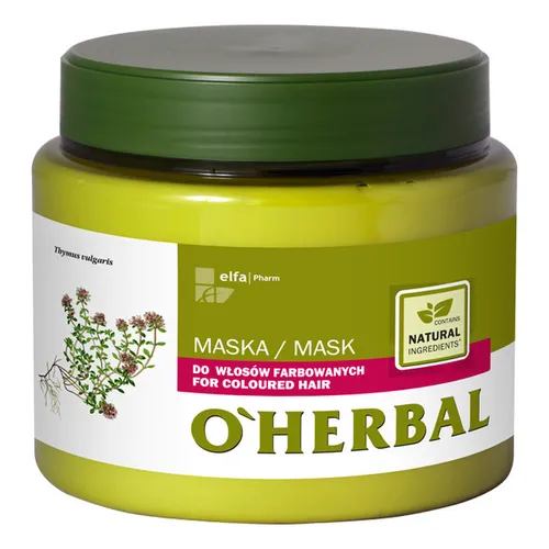 O'Herbal Maska do włosów farbowanych z ekstraktem z macierzanki i tymianku