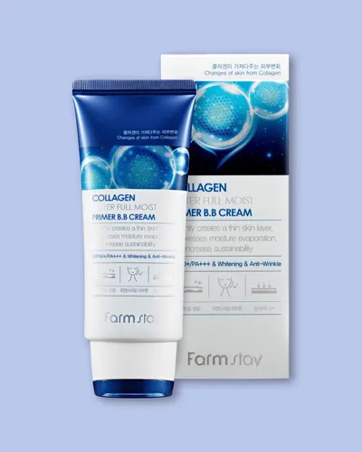 FarmStay Collagen Water Full Moist Primer BB Cream SPF50+ PA++++ (Krem BB z kolagenem i filtrem UV)