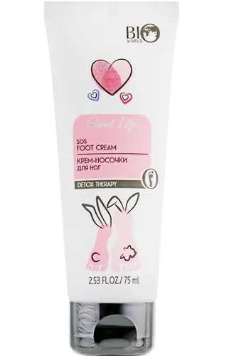 Bio World Secret Life, Detox Therapy SOS Foot Cream (Zmiękczający krem do stóp)
