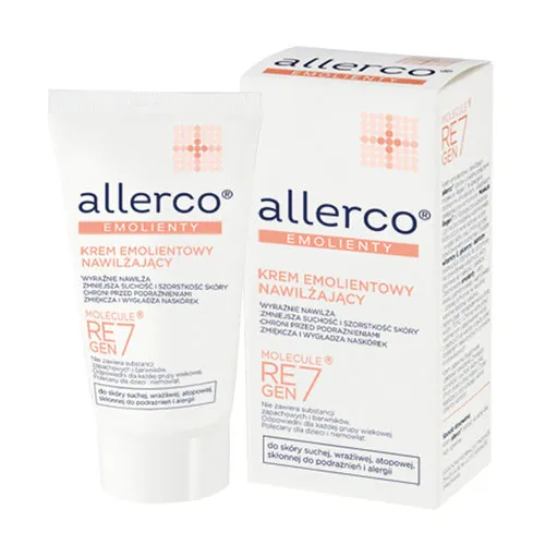 Allerco Emolienty, Krem emolientowy nawilżający z molekułą Regen7