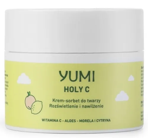 Yumi Holy C, Krem - sorbet do twarzy `Rozświetlenie i nawilżenie`