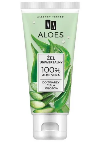AA Uniwersalny żel do pielęgnacji twarzy, ciała i włosów  100% Aloe Vera