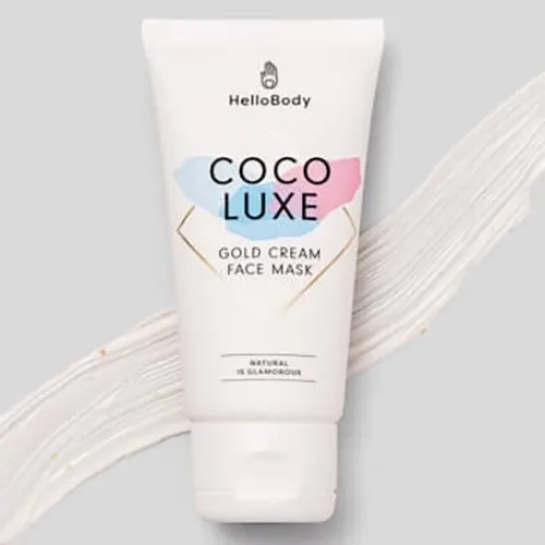 HelloBody Coco Luxe, Gold Cream Face Mask (Kremowa maseczka ze złotem)