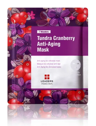 Leaders 7 Wonders, Tundra Cranberry Anti-Aging Mask (Ujędrniająco- nawilżająca maska w płachcie)