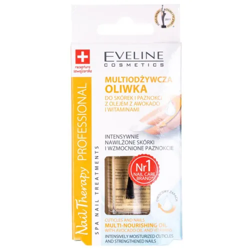 Eveline Cosmetics Nail Therapy Professional, Multiodżywcza oliwka do skórek i paznokci z olejkiem z awokado i witaminami - 2