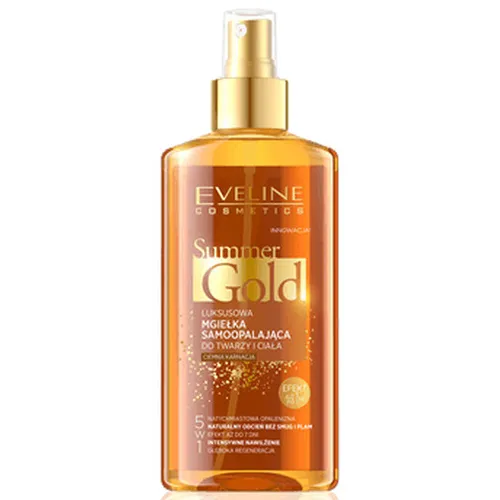 Eveline Cosmetics Summer Gold, Luksusowa mgiełka samoopalająca 5 w 1 - 2