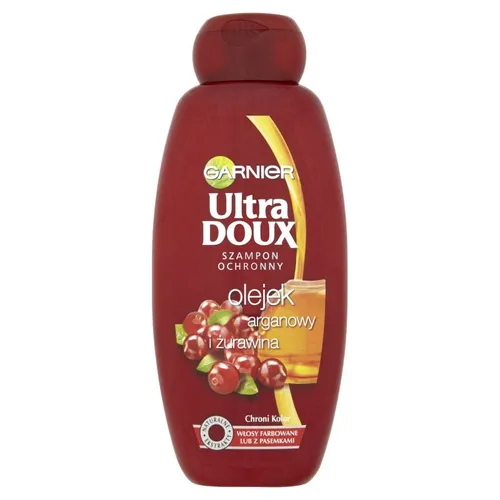 Garnier Ultra Doux, Shampooing Huile d'Argan et de Cranberry (Szampon do włosów farbowanych `Żurawina i olejek arganowy`)