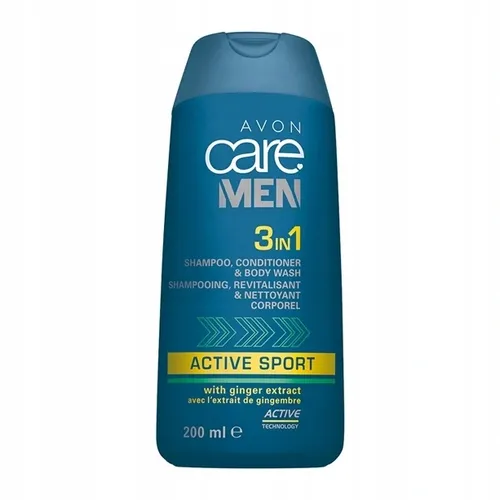 Avon Care Men, Active Sport, Shampoo Conditioner & Body Wash 3 in 1 (Szampon odżywka i żel pod prysznic 3 w 1)