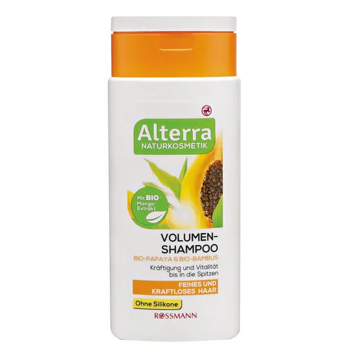 Alterra Volumen - Shampoo Papaya & Bambus (Szampon dodający objętości `Papaja i bambus`)