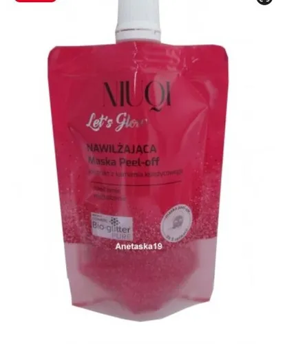 Niuqi Let's Glow, Nawilżająca maska peel off `Ekstrakt z kamienia księżycowego`