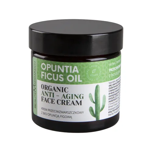 Beaute Marrakech Organic Anti-aging Face Cream Opuntia Ficus Oil (Przeciwzmarszczkowy krem do twarzy z bio olejem z opuncji figowej)