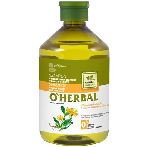 O'Herbal Szampon zwiększający objętość cienkich włosów z ekstraktem z arniki