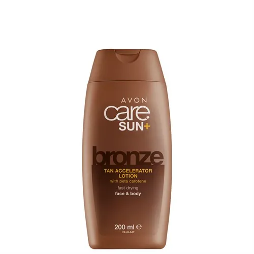 Avon Sun +, Maxi Tan Moisturising Lotion with Beta Carotene [Care, Sun + Face & Body, Bronze Tan Accelerator Lotion] (Balsam z beta - karotenem przyśpieszający i wzmacniający opaleniznę) - 1
