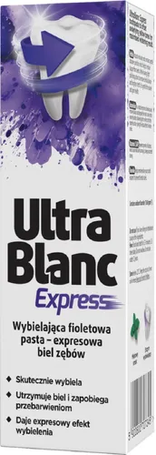 UltraBlanc Express, Wybielająca fioletowa pasta do zębów