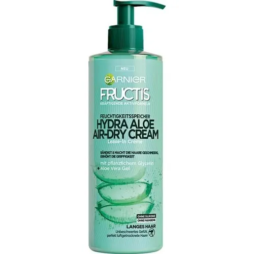 Garnier Fructis, Hydra Aloe Air-Dry Cream (Krem bez spłukiwania do włosów odwodnionych)