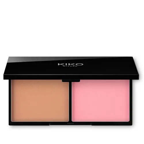 Kiko Milano Smart Blush And Bronzer Palette (Paleta zawierająca róż do policzków i puder brązujący)