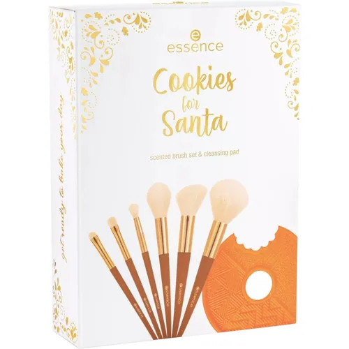 Essence Cookies For Santa, Scented Brush Set & Cleansing Pad (Zestaw do makijażu) - 1