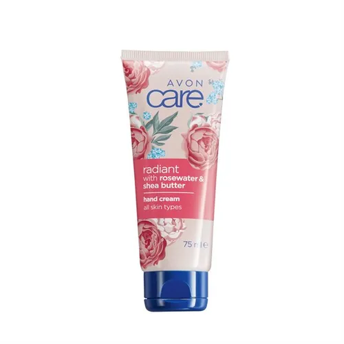 Avon Care, Radiant with Rose Water & Shea Butter, Hand Cream (Rozświetlający krem do rąk z wodą różaną i masłem shea) - 2