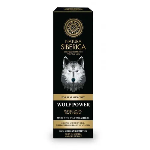 Natura Siberica For Real Men Only, Tonizujący krem do twarzy `Siła wilka`