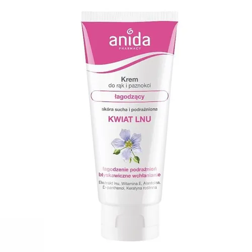 Anida Krem do rąk i paznokci `Kwiat lnu` - 1