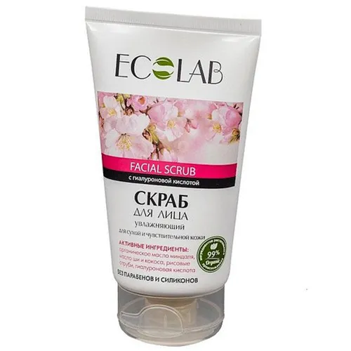 Ecolab Scrub do twarzy nawilżający dla suchej i wrażliwej skóry
