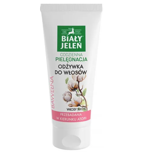 Biały Jeleń Hipoalergiczna odżywka do włosów z czystą bawełną i proteinami pszenicznymi - 1